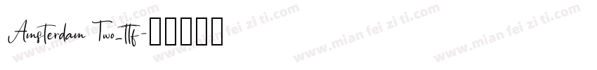 Amsterdam Two_ttf字体转换